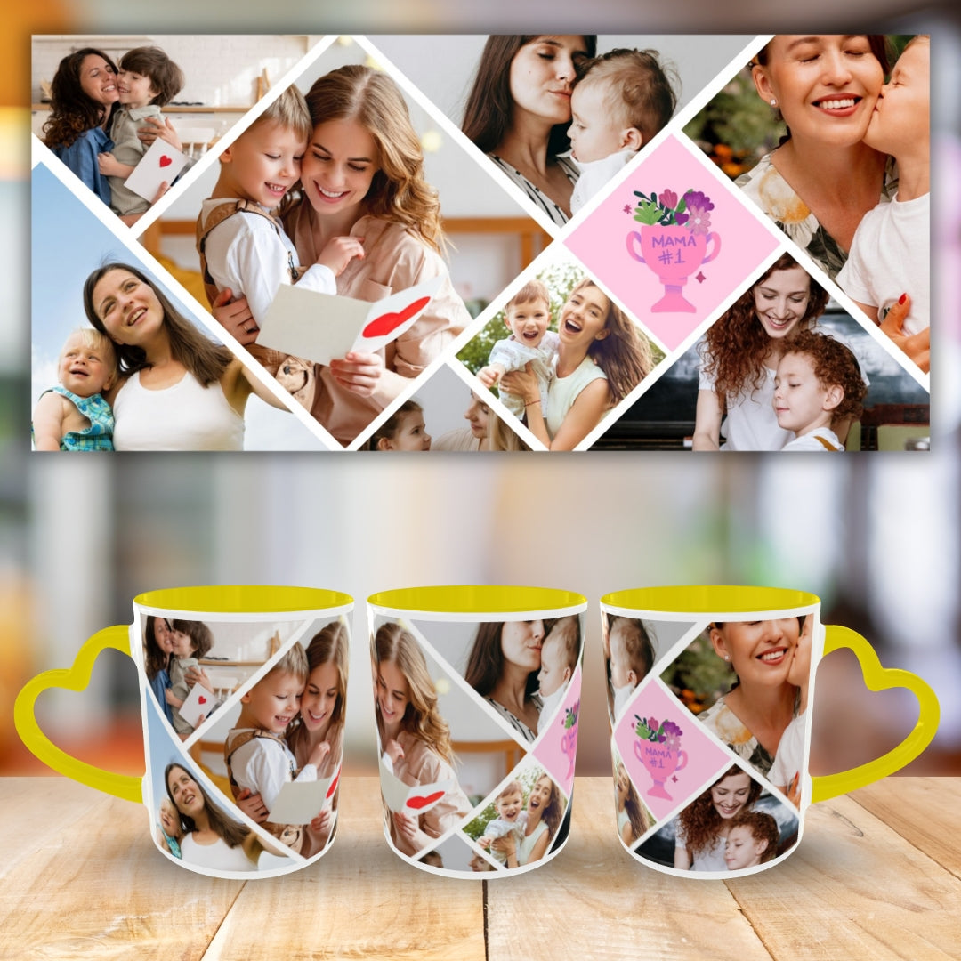 Customized Coffee Mugs For mother in Yellow ( Special for Mother )