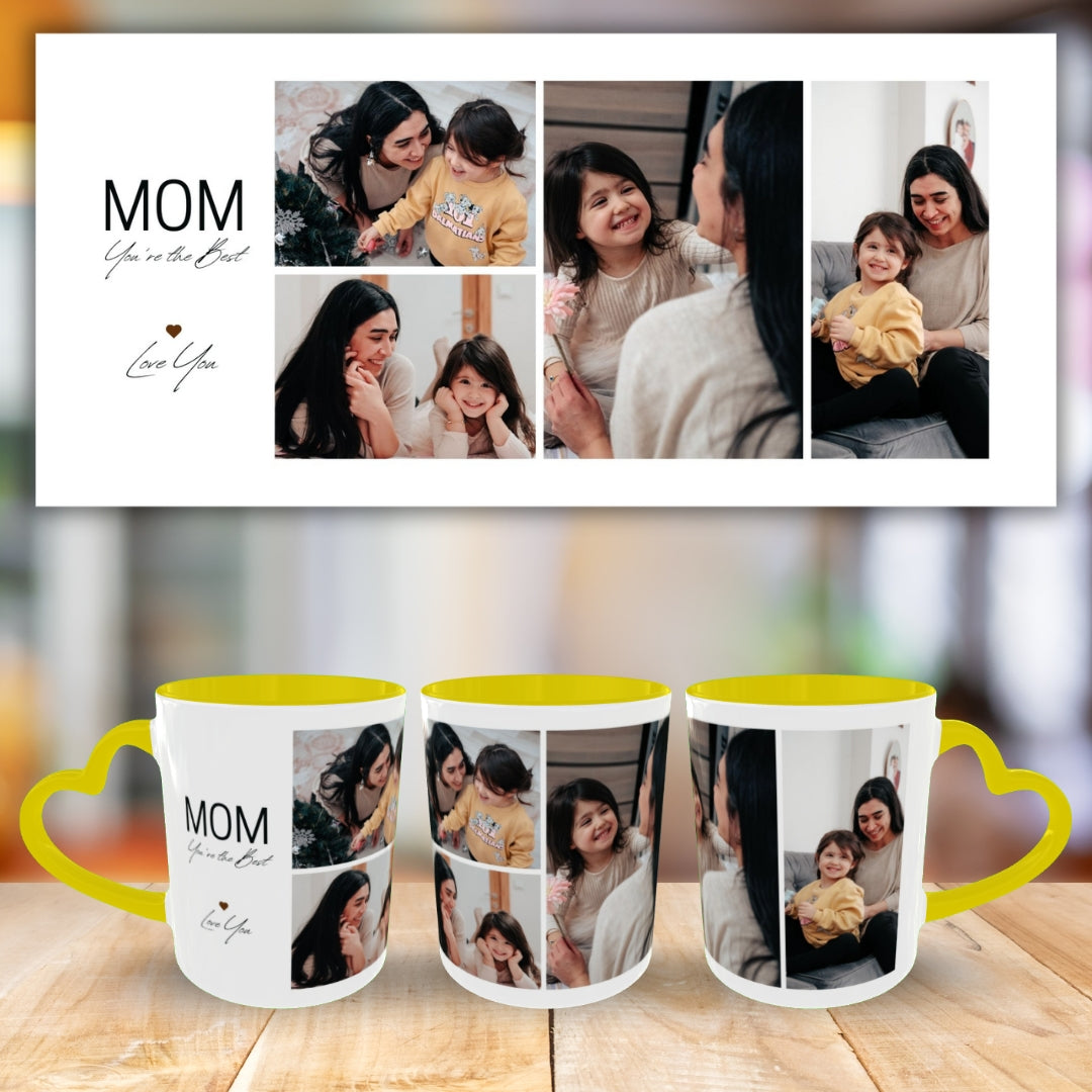 Customized Coffee Mugs For mother in Yellow ( Special for Mother )