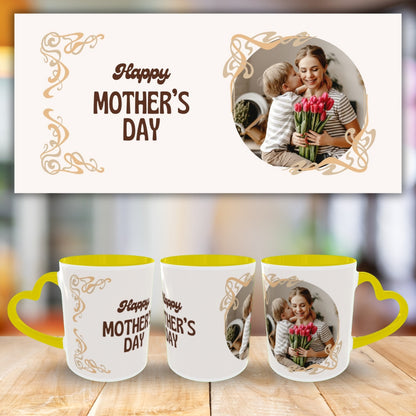 Customized Coffee Mugs For mother in Yellow ( Special for Mother )