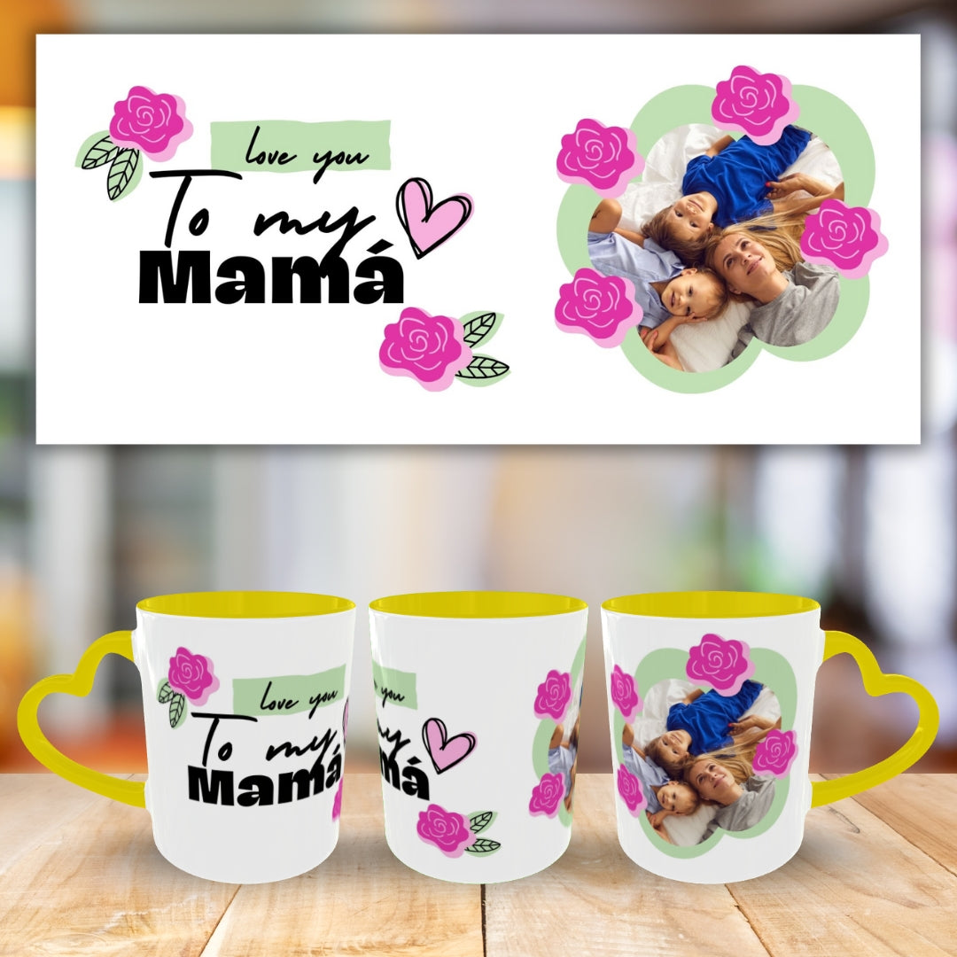 Customized Coffee Mugs For mother in Yellow ( Special for Mother )