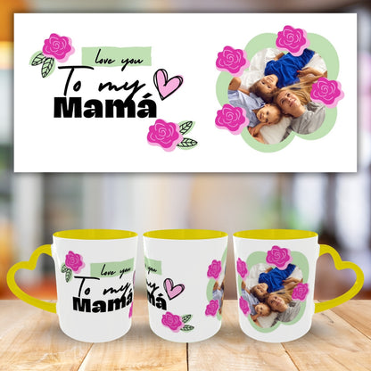 Customized Coffee Mugs For mother in Yellow ( Special for Mother )