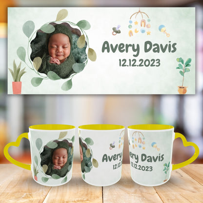 Customized Coffee Mugs For Little Baby in Yellow