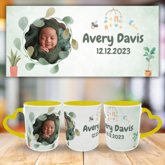 Customized Coffee Mugs For Little Baby in Yellow