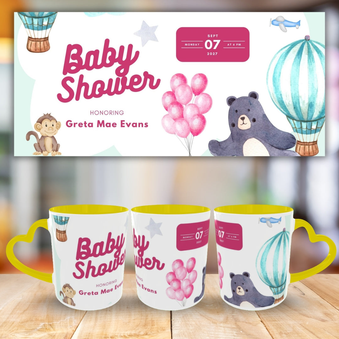 Customized Coffee Mugs For Little Baby in Yellow