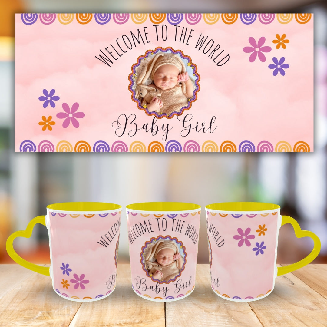 Customized Coffee Mugs For Little Baby in Yellow
