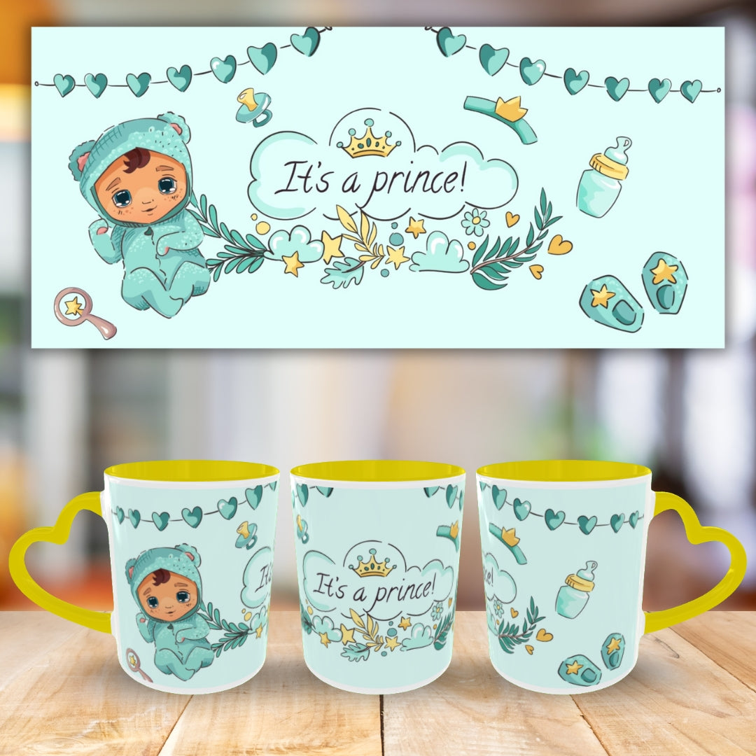 Customized Coffee Mugs For Little Baby in Yellow