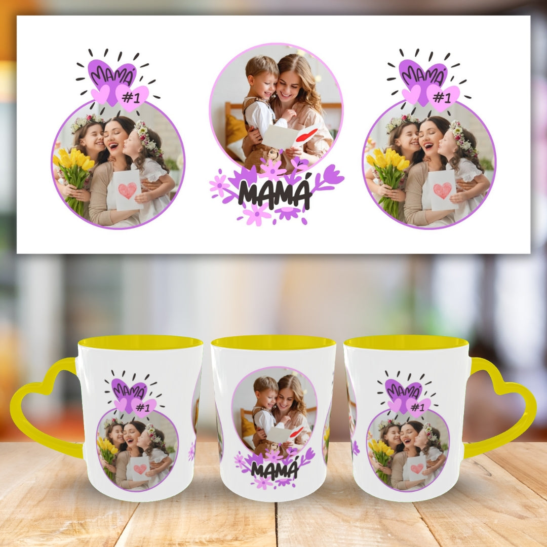 Customized Coffee Mugs For mother in Yellow ( Special for Mother )