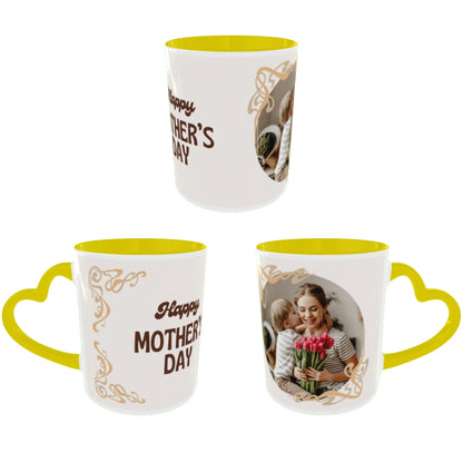 Customized Coffee Mugs For mother in Yellow ( Special for Mother )