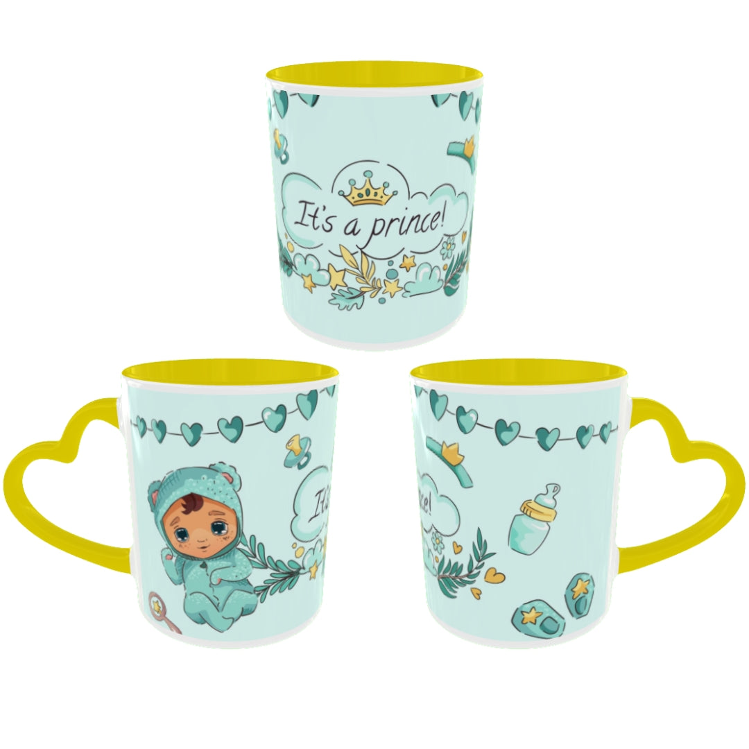 Customized Coffee Mugs For Little Baby in Yellow