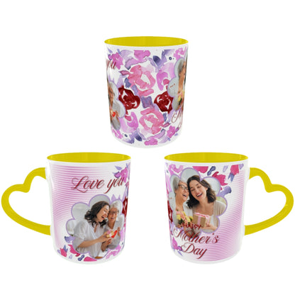 Customized Coffee Mugs For Birthday in Yellow