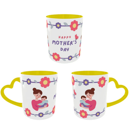 Customized Coffee Mugs For mother in Yellow ( Special for Mother )
