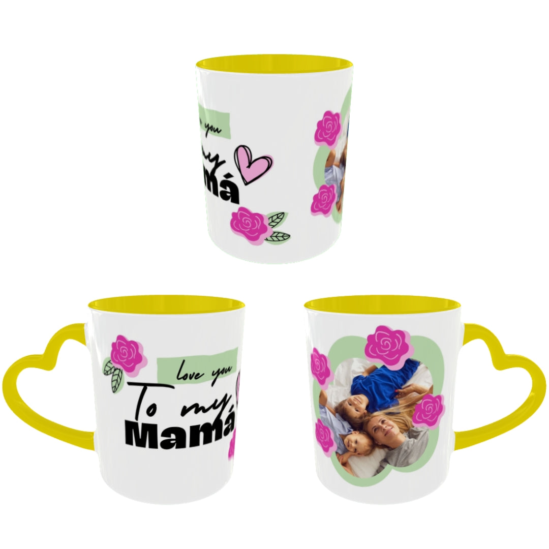 Customized Coffee Mugs For mother in Yellow ( Special for Mother )