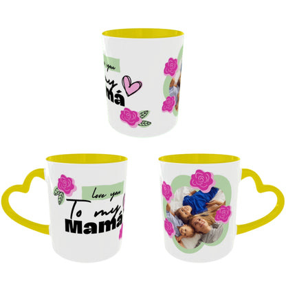 Customized Coffee Mugs For mother in Yellow ( Special for Mother )