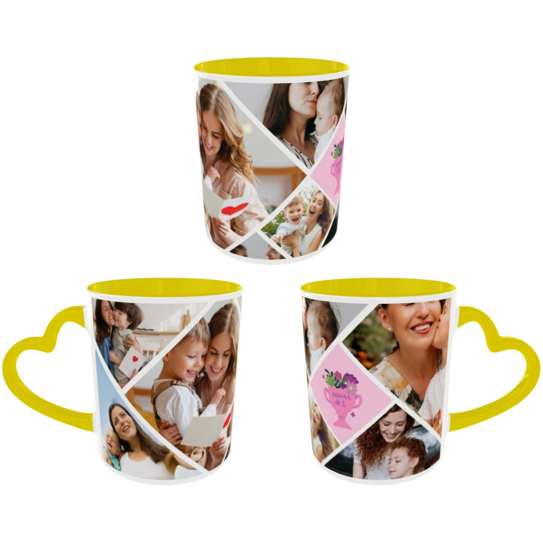 Customized Coffee Mugs For mother in Yellow ( Special for Mother )