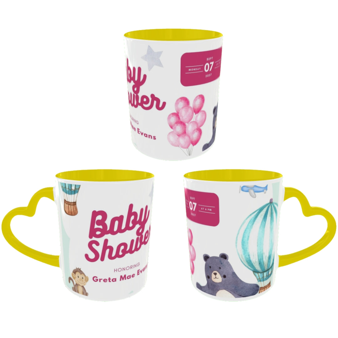 Customized Coffee Mugs For Little Baby in Yellow
