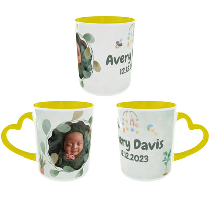 Customized Coffee Mugs For Little Baby in Yellow