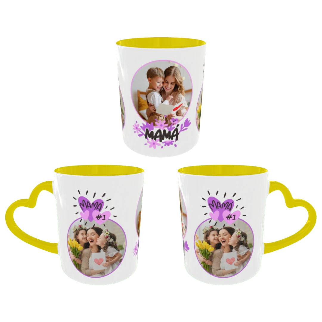 Customized Coffee Mugs For mother in Yellow ( Special for Mother )