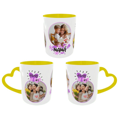 Customized Coffee Mugs For mother in Yellow ( Special for Mother )