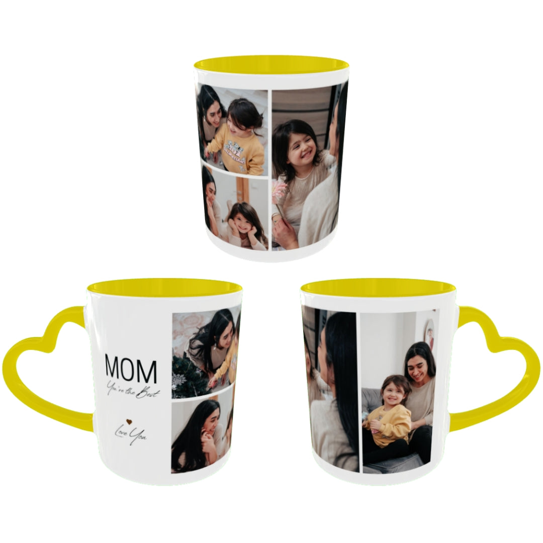 Customized Coffee Mugs For mother in Yellow ( Special for Mother )