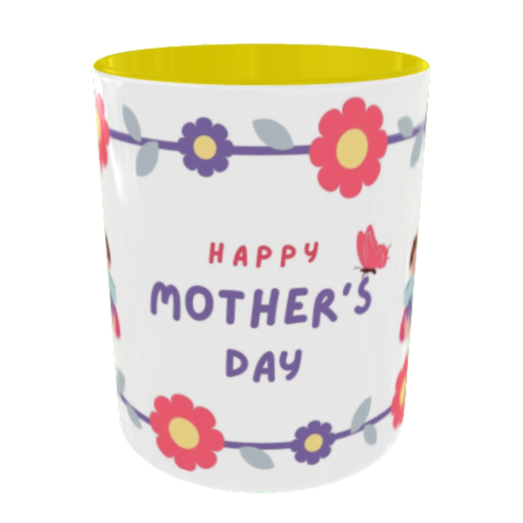 Customized Coffee Mugs For mother in Yellow ( Special for Mother )