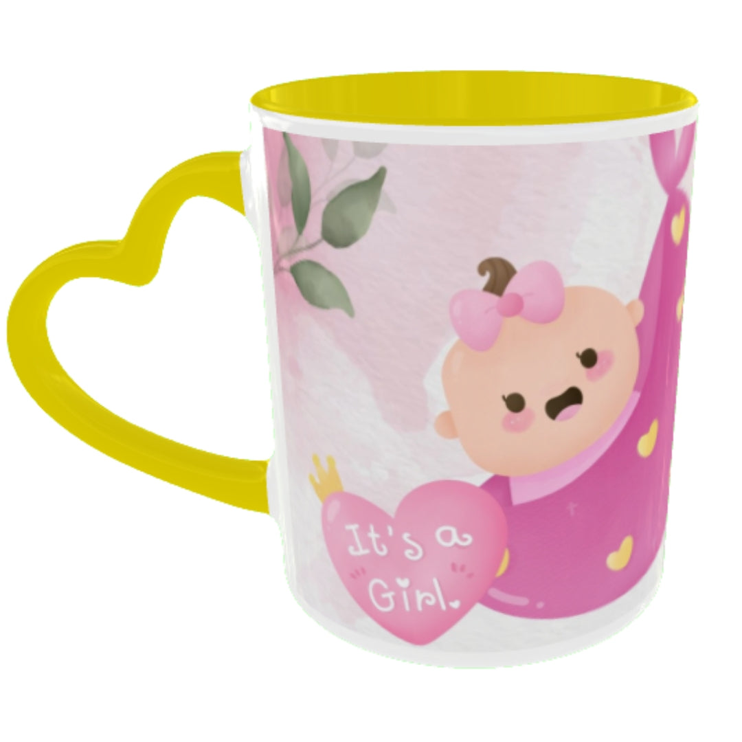 Customized Coffee Mugs For Little Baby in Yellow