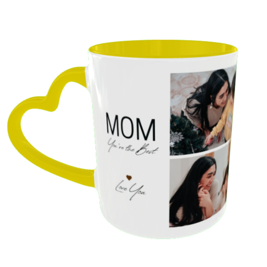 Customized Coffee Mugs For mother in Yellow ( Special for Mother )