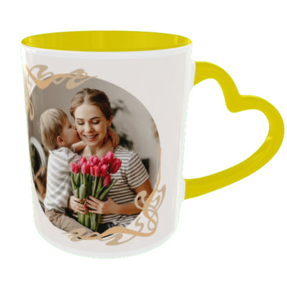 Customized Coffee Mugs For mother in Yellow ( Special for Mother )