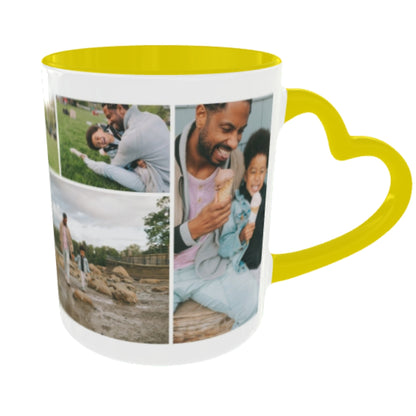 Customized Coffee Mugs For Dad in Yellow ( Your Super Hero )