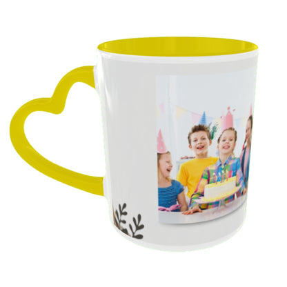 Customized Coffee Mugs For Birthday in Yellow