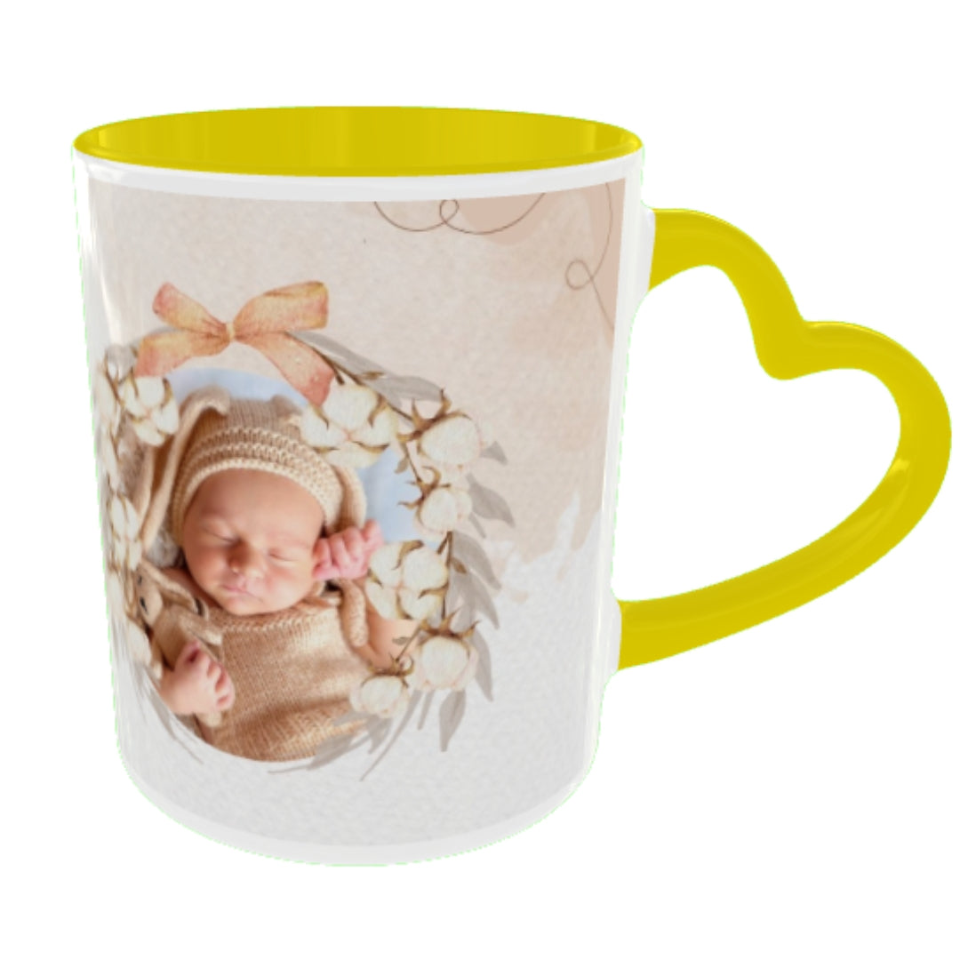 Customized Coffee Mugs For Little Baby in Yellow