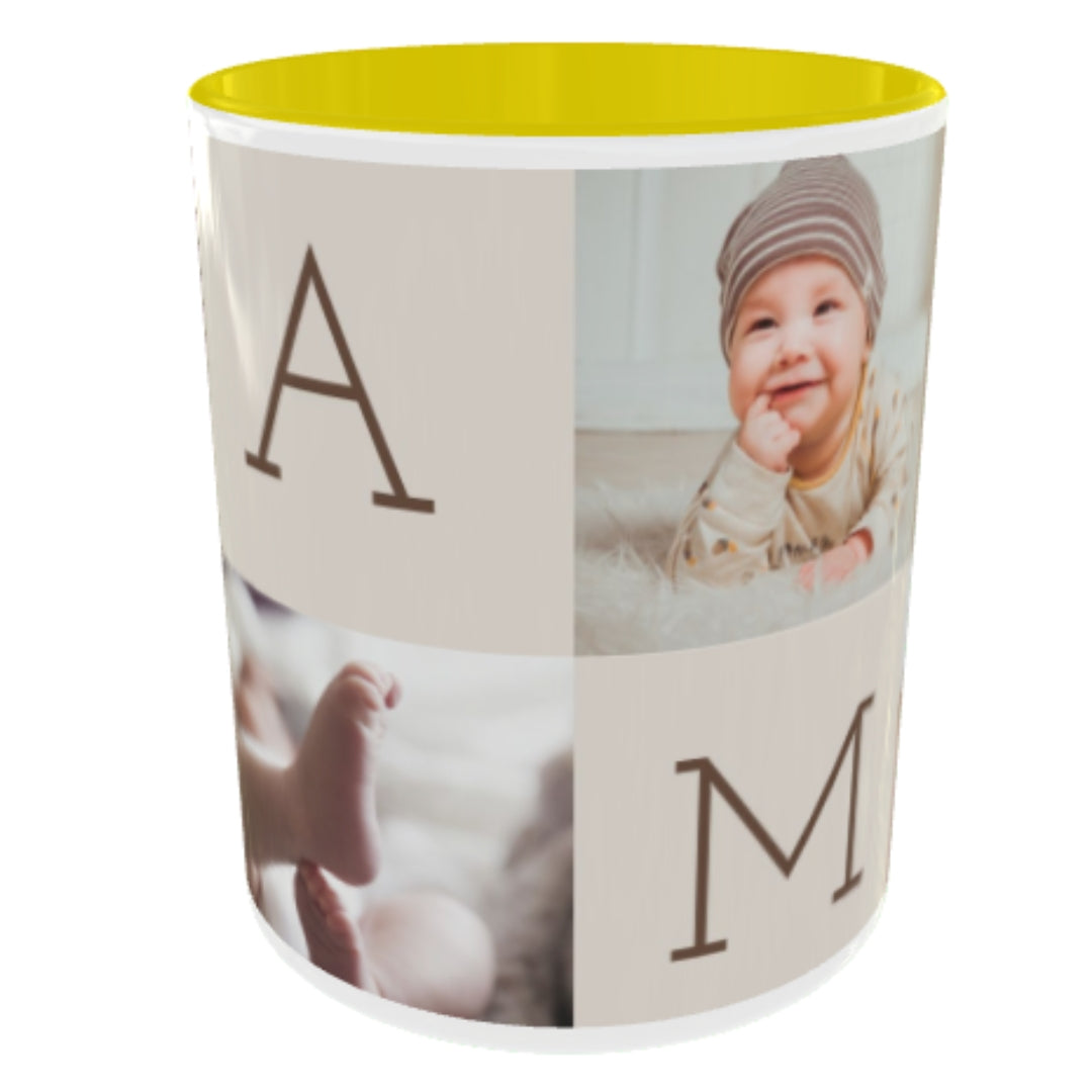 Customized Coffee Mugs For Little Baby in Yellow