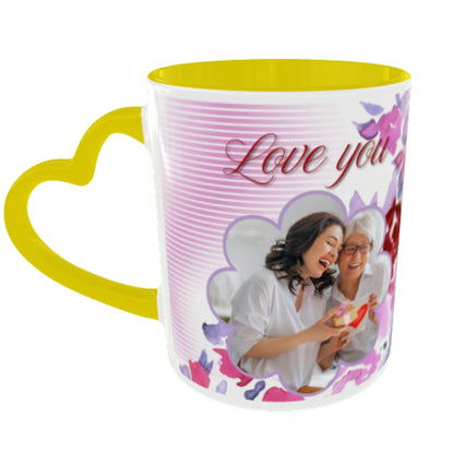 Customized Coffee Mugs For Birthday in Yellow