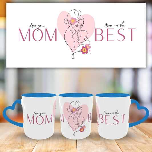 Customized Coffee Mugs For mother in Blue ( Special for Mother )