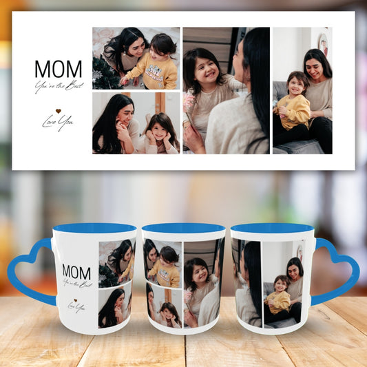 Customized Coffee Mugs For mother in Blue ( Special for Mother )