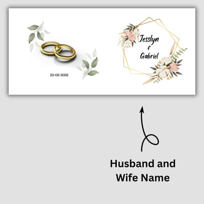 Customized Coffee Mugs in Orange ( Wedding Gift For Couple )