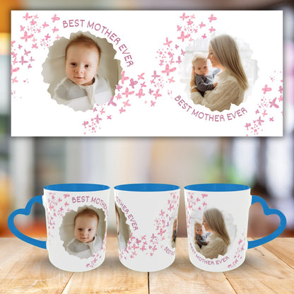 Customized Coffee Mugs For mother in Blue ( Special for Mother )