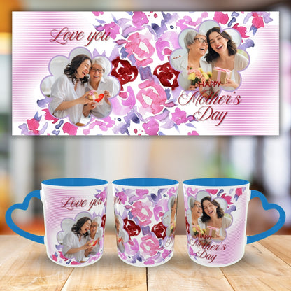 Customized Coffee Mugs For Birthday in Blue