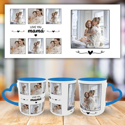 Customized Coffee Mugs For mother in Blue ( Special for Mother )