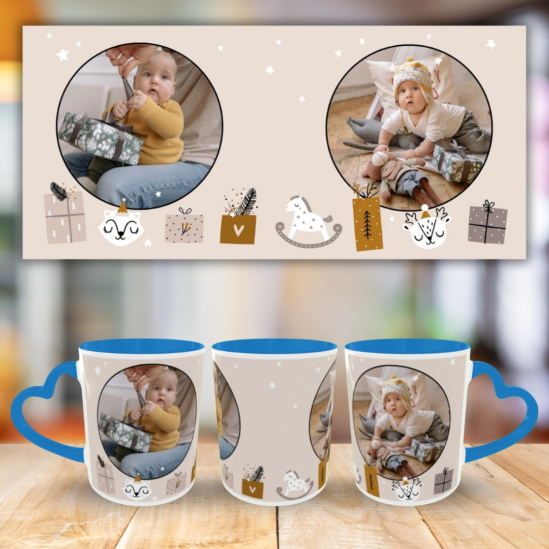 Customized Coffee Mugs For Little Baby in Blue