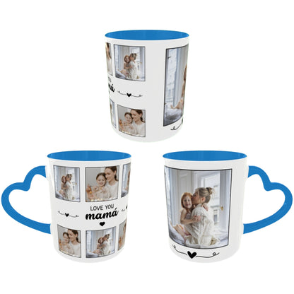 Customized Coffee Mugs For mother in Blue ( Special for Mother )