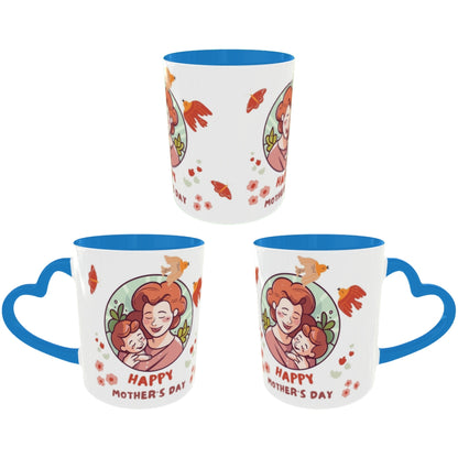 Customized Coffee Mugs For mother in Blue ( Special for Mother )