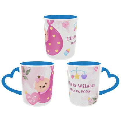 Customized Coffee Mugs For Little Baby in Blue