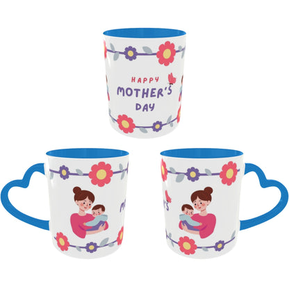 Customized Coffee Mugs For mother in Blue ( Special for Mother )