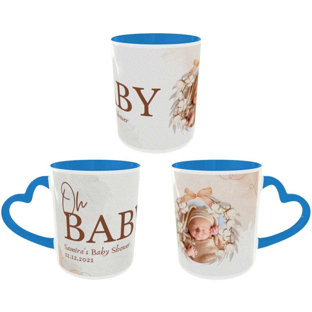 Customized Coffee Mugs For Little Baby in Blue