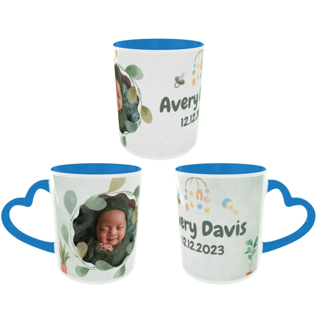 Customized Coffee Mugs For Little Baby in Blue