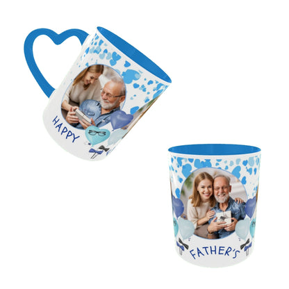 Customized Coffee Mugs For Dad in Blue ( Your Super Hero )