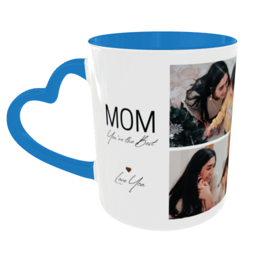 Customized Coffee Mugs For mother in Blue ( Special for Mother )