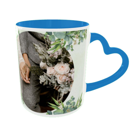 Customized Coffee Mugs For Couple in Blue ( anniversary )