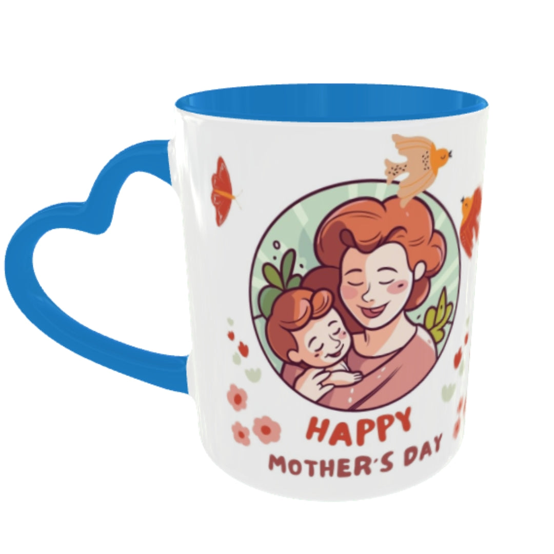Customized Coffee Mugs For mother in Blue ( Special for Mother )