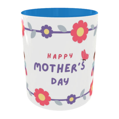 Customized Coffee Mugs For mother in Blue ( Special for Mother )
